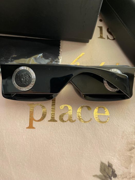 Versace Feminini Ochelari de soare cu Negru Cadru și Negru Lentilă