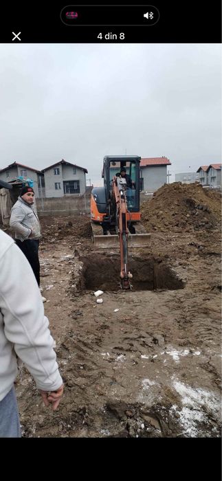 Săpături miniexcavator de orice fel