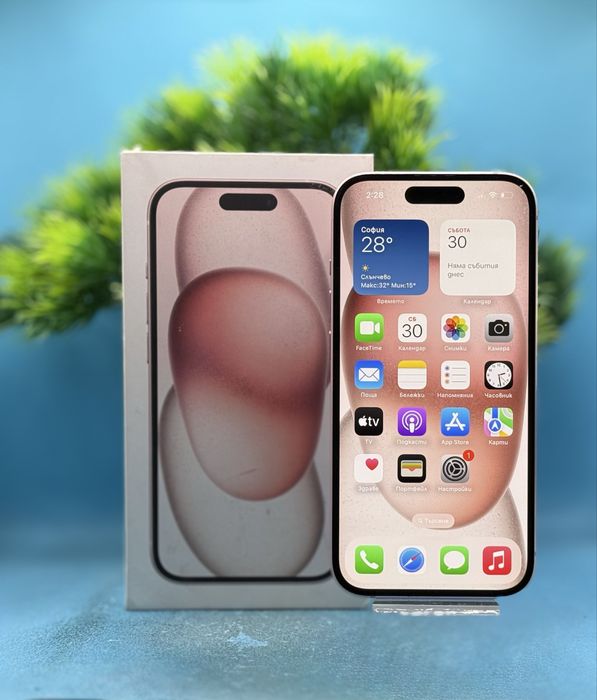 ГАРАНЦИОНЕН!!! Apple iPhone 15, 128GB, 5G, Pink