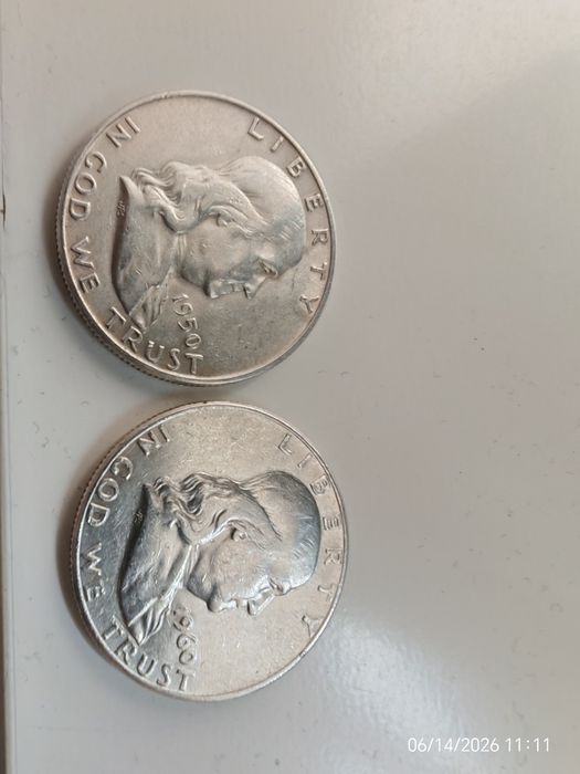 Half dollar silver 50 цента сребро