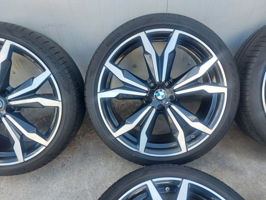 Set jante aluminiu originale r20 / gama BMW X1 F48 si BMW X2 F39 / model STYLE 717 M / 5x112 / cu anvelope de vara 225 40 r20 Pirelli