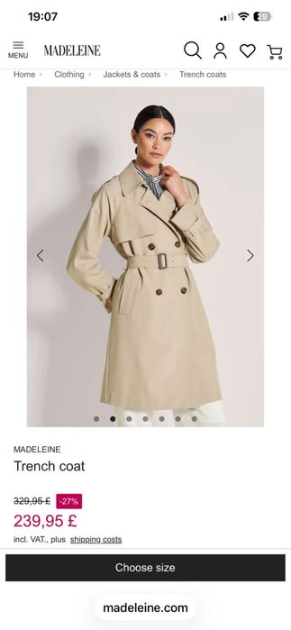 Trench Madeleine