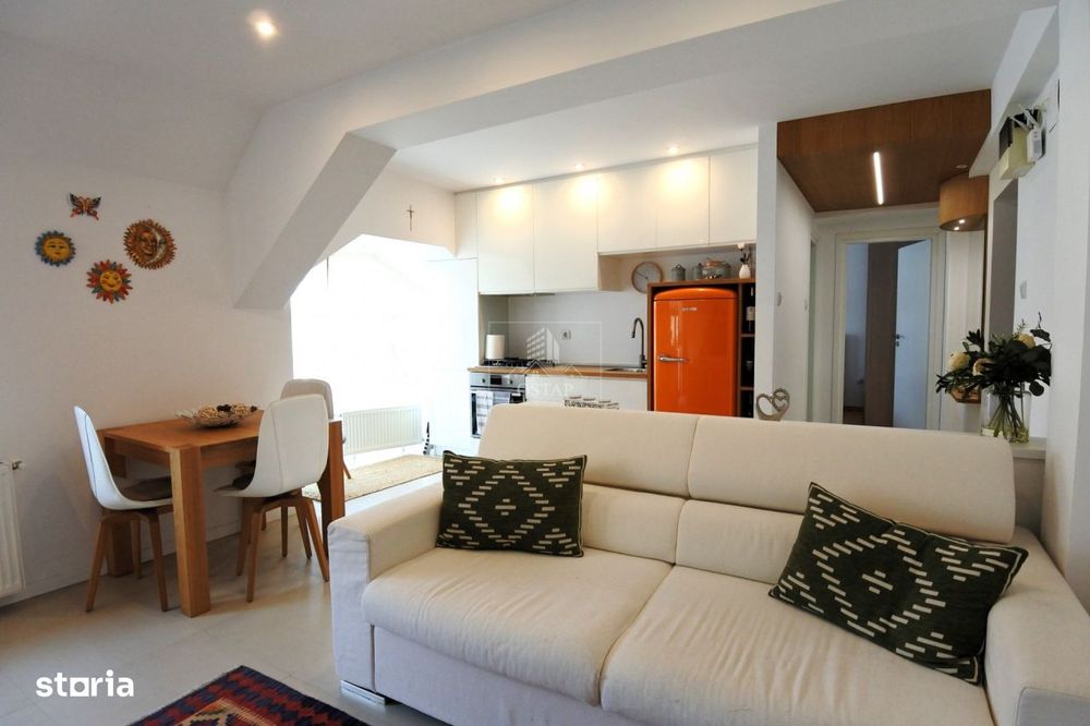 Duplex elegant intr-un bloc tip vila – 90 mp de confort, lumina si i
