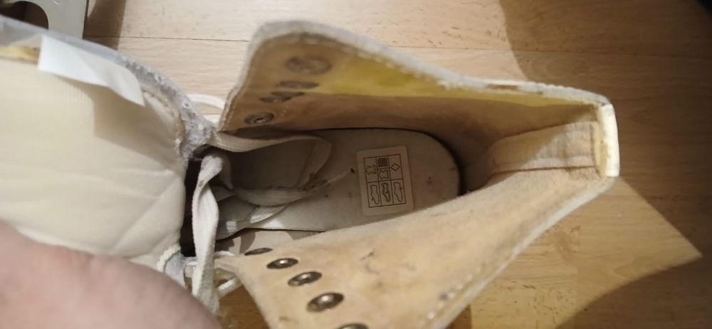 Коньки взрослые кожаные