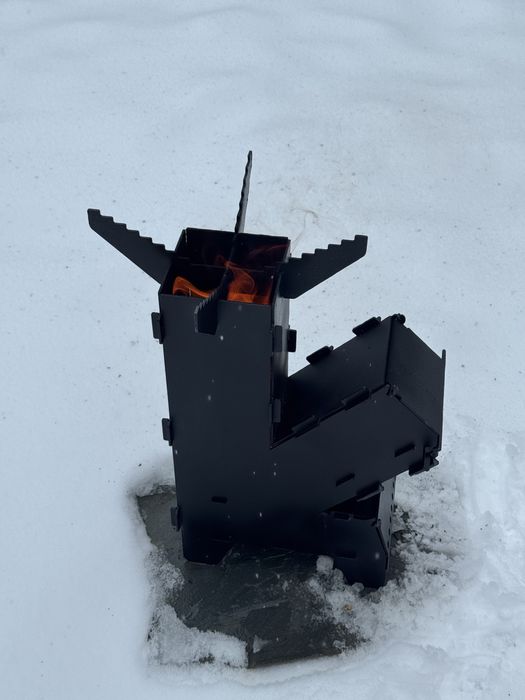 Sobă rachetă exterior | Oțel 3 mm | Demontabilă | Producător