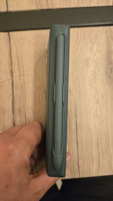 Husa noua nefolosita  Flip, Samsung Galaxy Z Fold 6, S Pen inclus, Protectie Completa verde