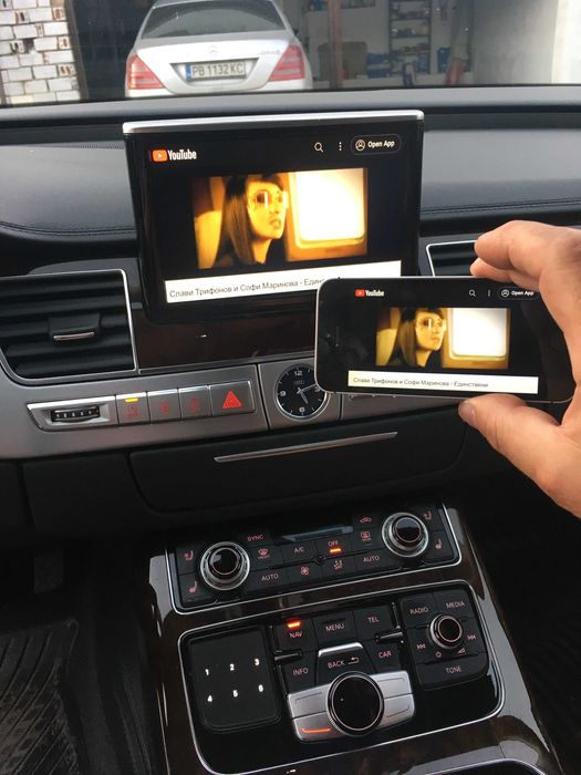 Audi YouTube Mmi 3g Plus CarPlay Android Auto Ютюб Ауди Кар Плей Waze ...