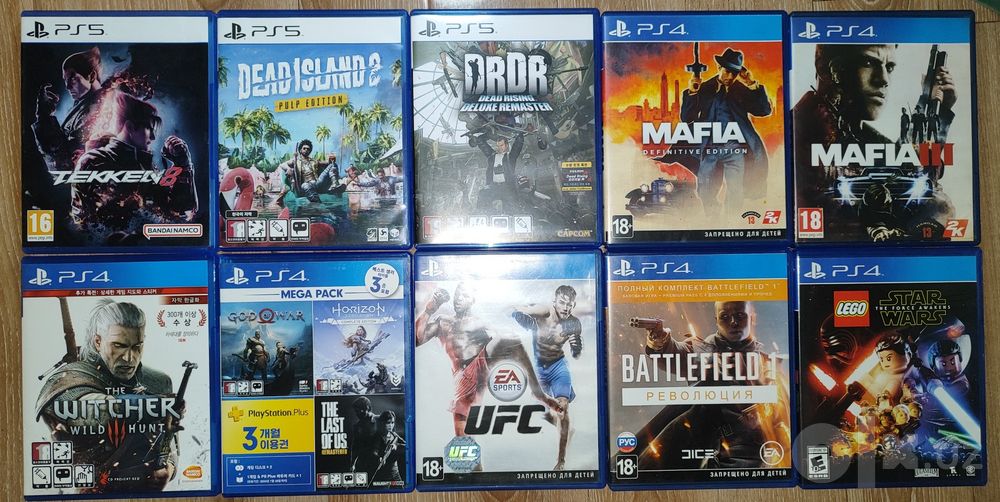Игры для ps4,ps5,tekken8,mafia,ufc,dead island