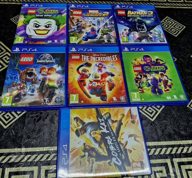 Spiderman /Lego/Bloodborne//Mortal Kombat/Modern W/Cobra kai PS4