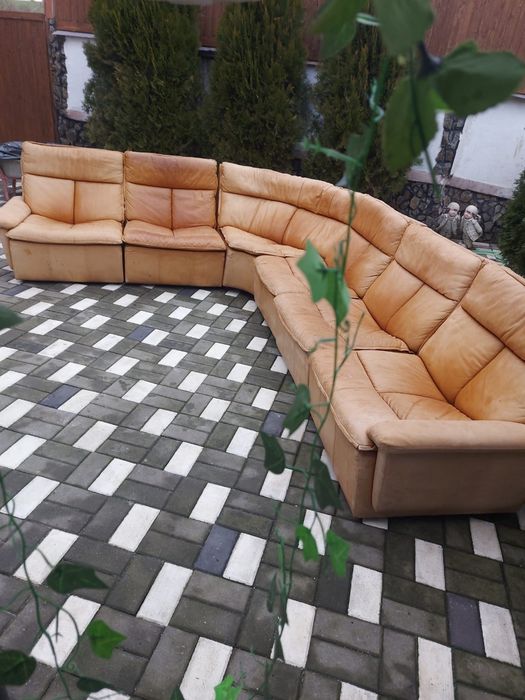 Vând colțar piele naturala