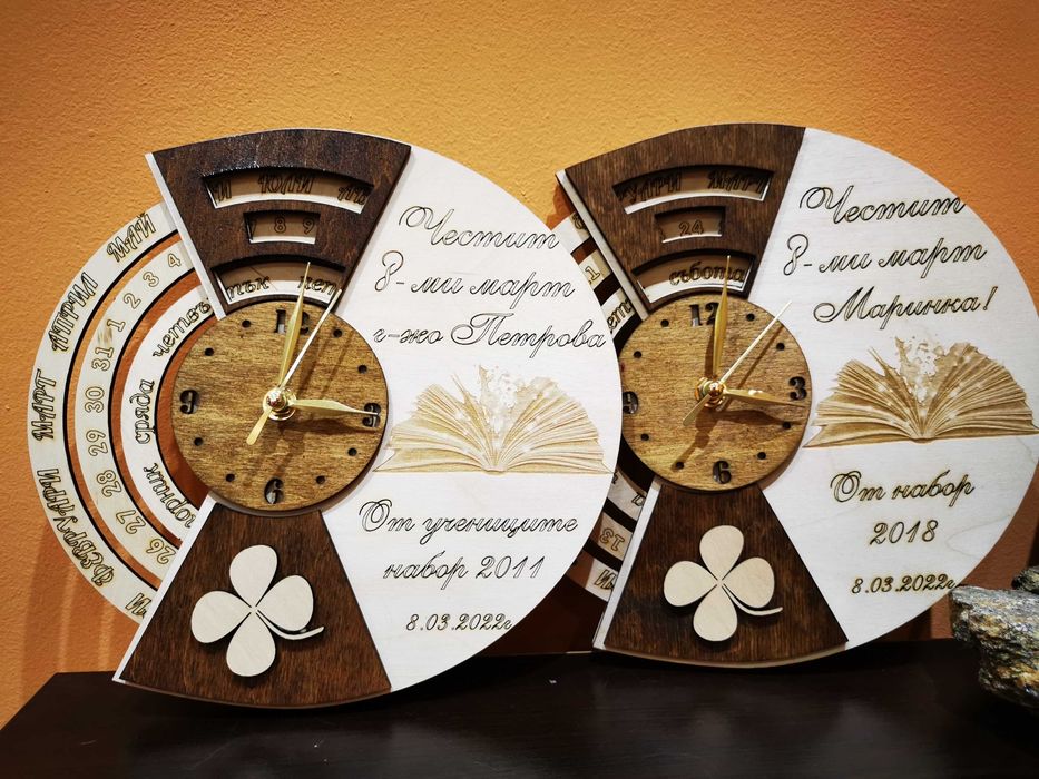 Вечен календар с часовник