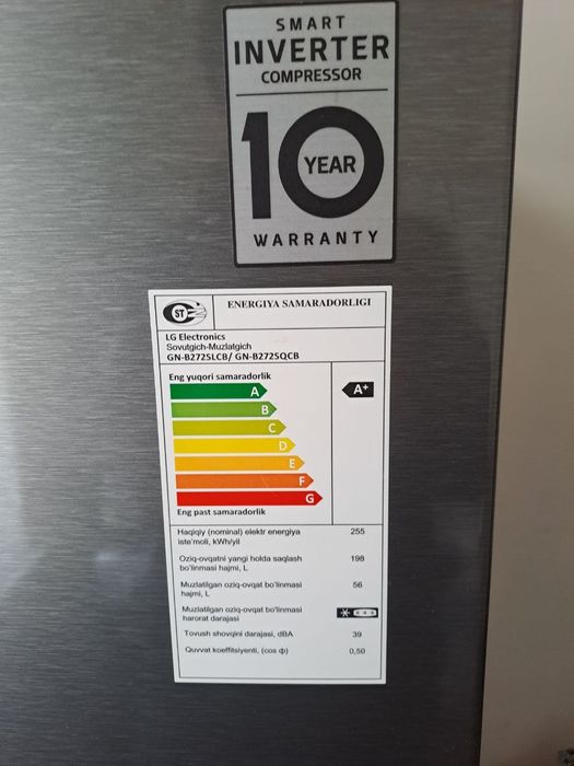 Xolodilnik LG  GN-B272SLCB