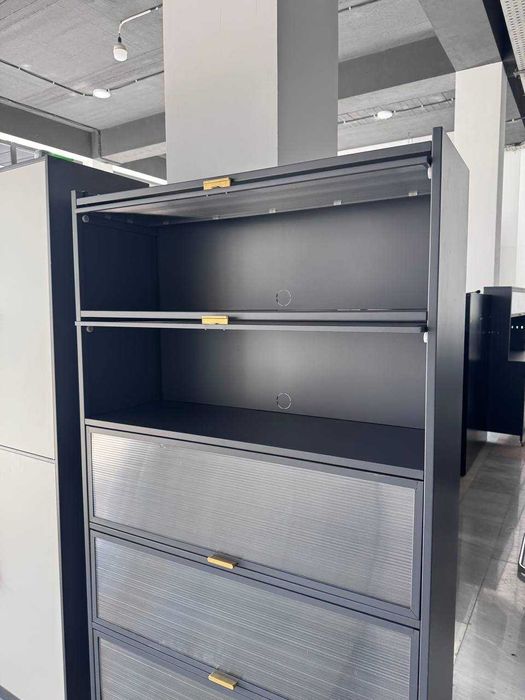 кухонный шкаф/ не проводящий пыль/ с выдвижными дверями/ для кухни