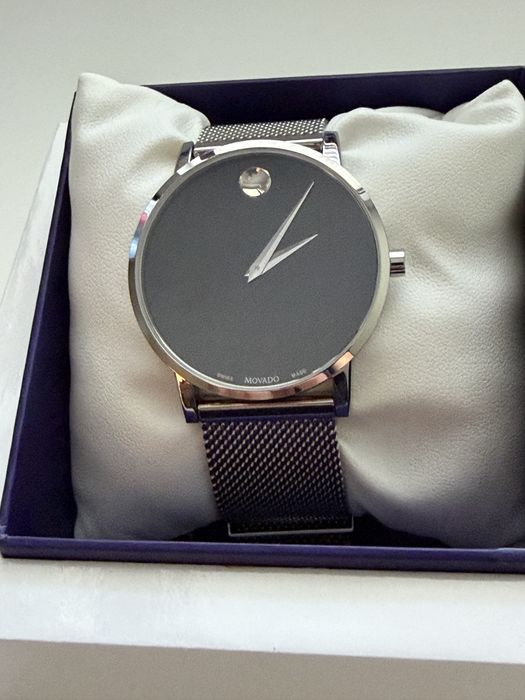 Movado Museum Classic 40mm Black Dial 0607219