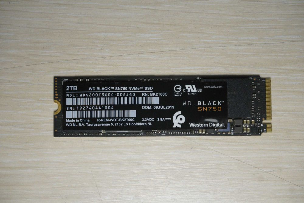 2TB Western Digital SN750 Nvme SSD m.2 WD  - gen3 3400/2900mbs /вкл ДДС