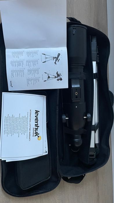 Рефракторен телескоп Levenhuk Skyline Travel 80