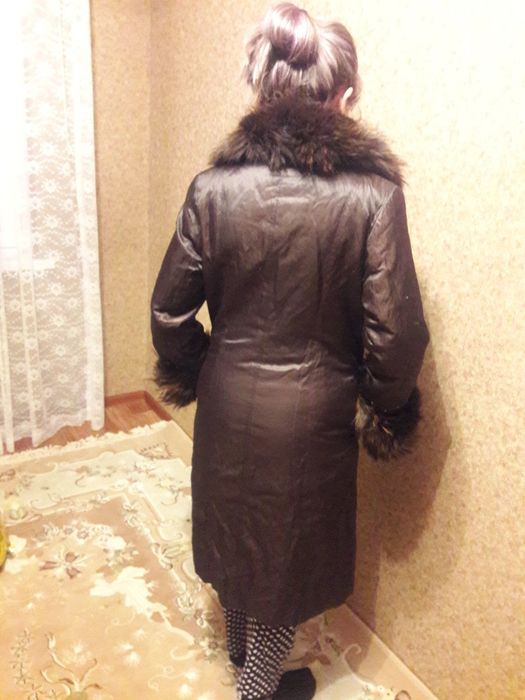 тёплый пальто-плащ