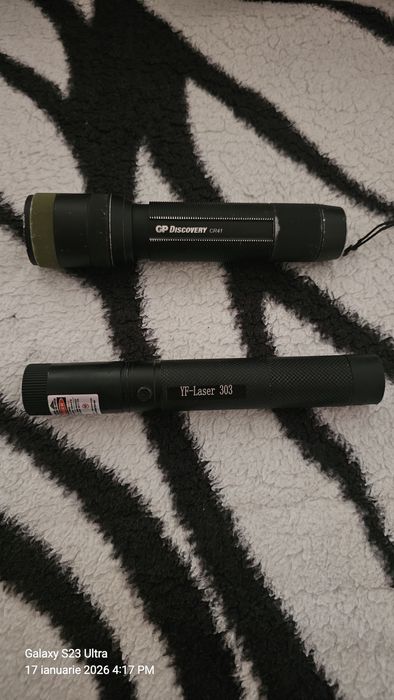 Lanterna si laser verde