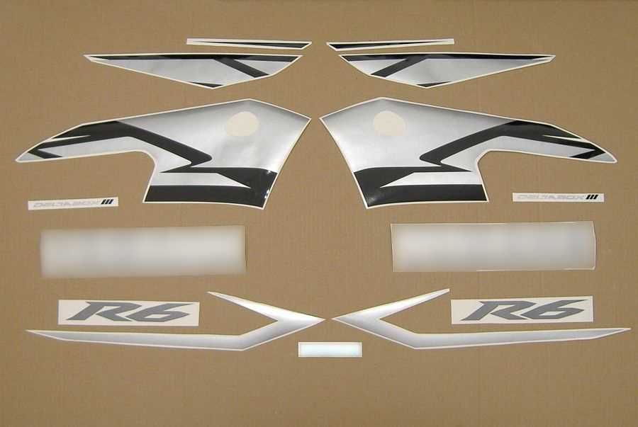Стикери Yamaha R6 второ поколение 2003г-2005г лепенки Ямаха р6 rj05