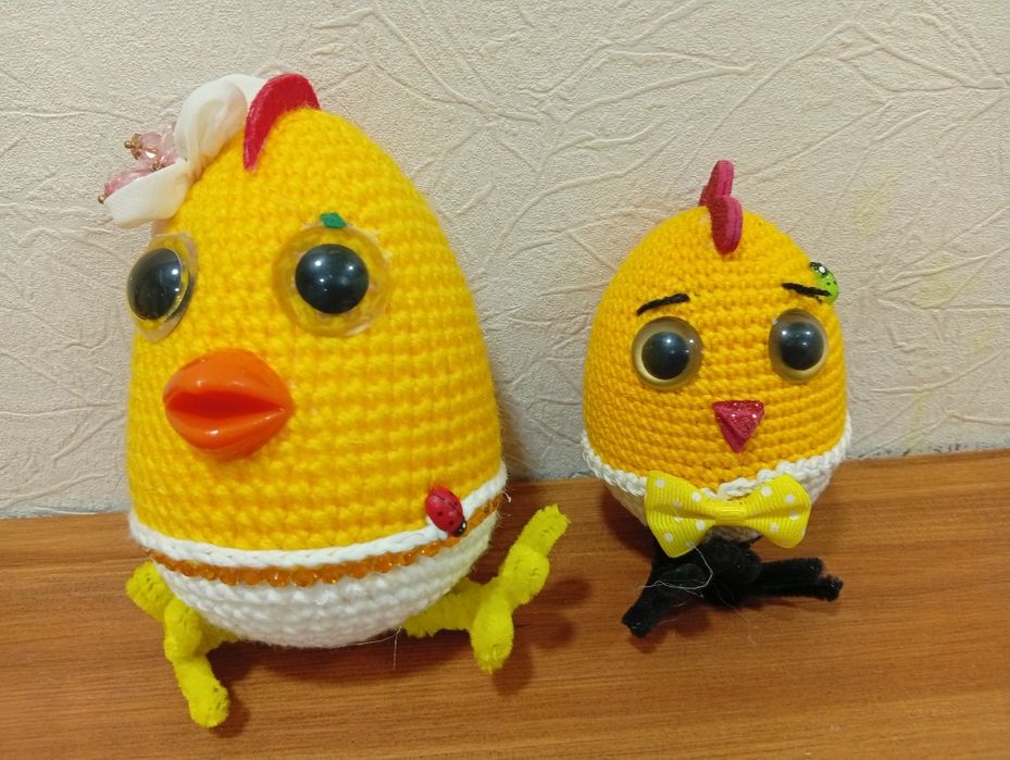 Мягкая игрушка ручная работа. Парочка для Пасхи