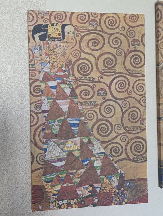 Интерьерная картина. Триптих Густав Климт