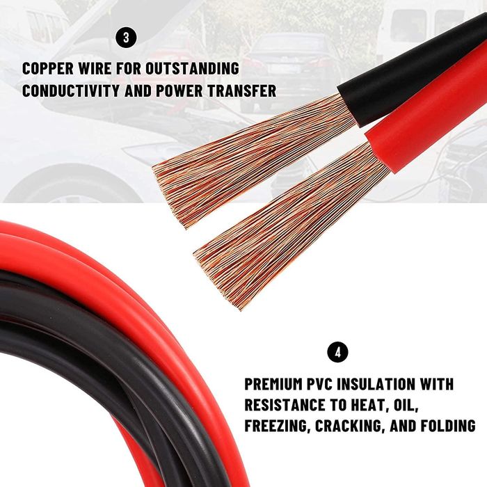 кабели за подаване на ток  automax 1000 a -10.00mm² / дължина 3,5m ...