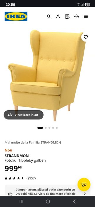 Vand 2 fotolii Ikea