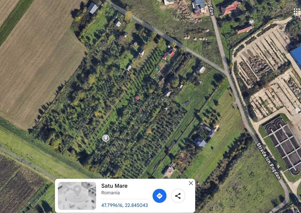 Vand 2 parcele 4,3 si 14,13 ari, intravilan cu PUZ, zona Dara