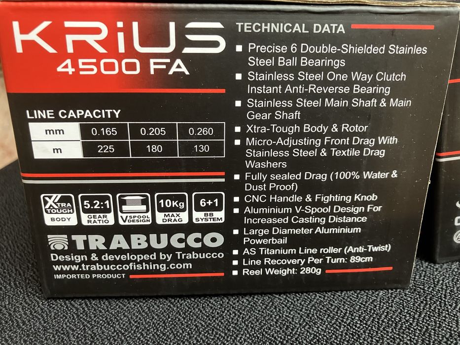 Mulinete Trabucco Krius(Brave)4500