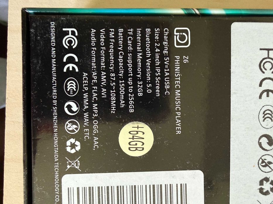 Z6 music player portabil