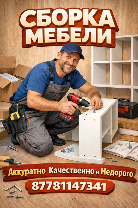 Сборщик мебели, мебельщик, разборка мебели