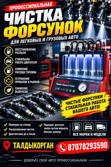 Кампютерная диагностика и чистка форсунок