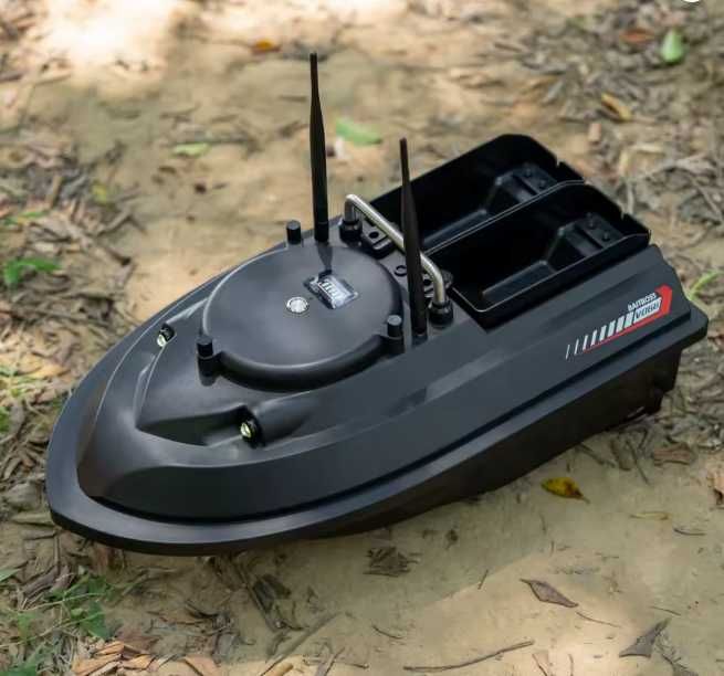 Лодка за захранка V066 GPS 20km/h 200 Точки Безчеткови Мотори НОВ Модел 2026