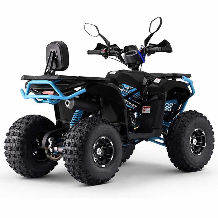 Atv 125cc MNR Troodon Deluxe 8" semi-automat 4T benzina negru/albastru