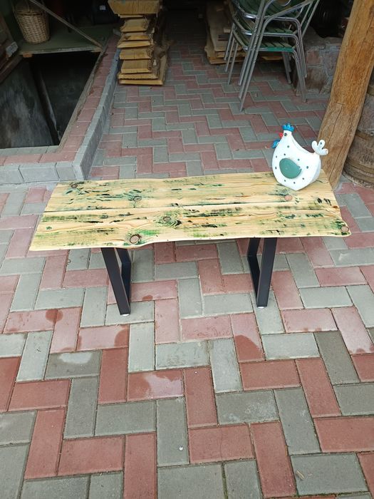 Masa cafea blat lemn recuperat