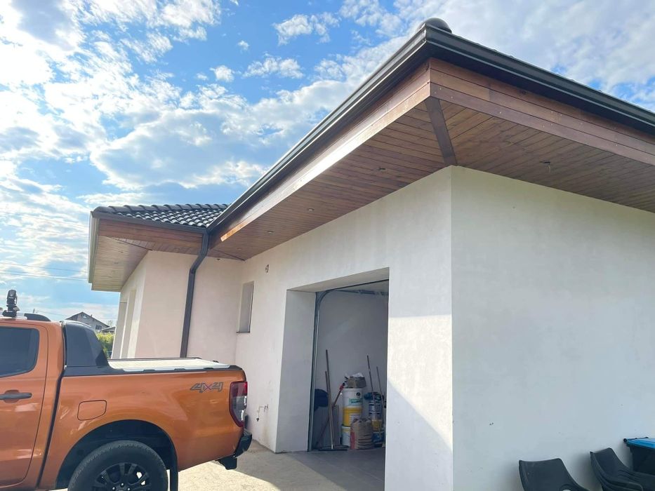 Jgheaburi dintr-o bucata fără îmbinări din aluminiu gri antracit maro