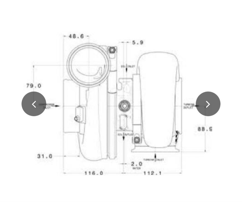 Турбо Гарет Garrett G30-900 0.83AR