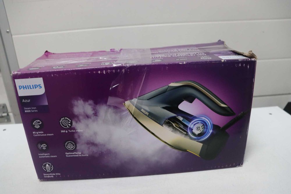Парна ютия Philips Azur 8000, мощност 3000 W, Turbo Boost пара 260г