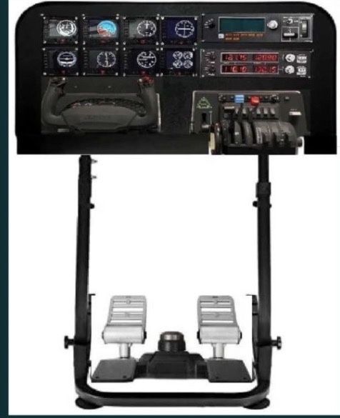 Yoke pedale throttle glass cockpit simulator flight 2020 2024