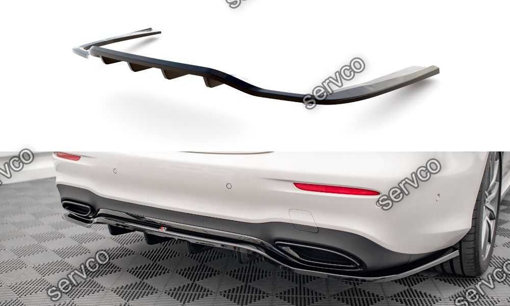 Prelugire splitter bara spate Mercedes E Class W213 Facelift pachet AMG Line 2021- v10 - Maxton Design