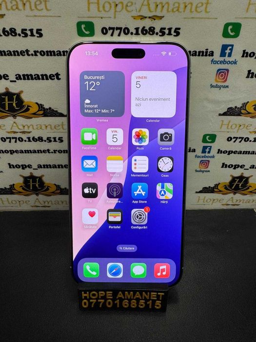 Hope Amanet P3 Iphone 16 Pro Max / 256 gb / 100% baterie