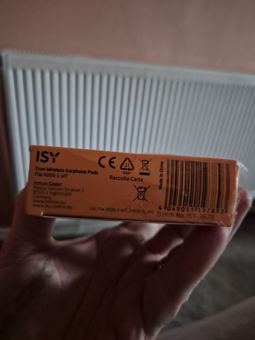 Vind căști ISY True wireless earphone pods