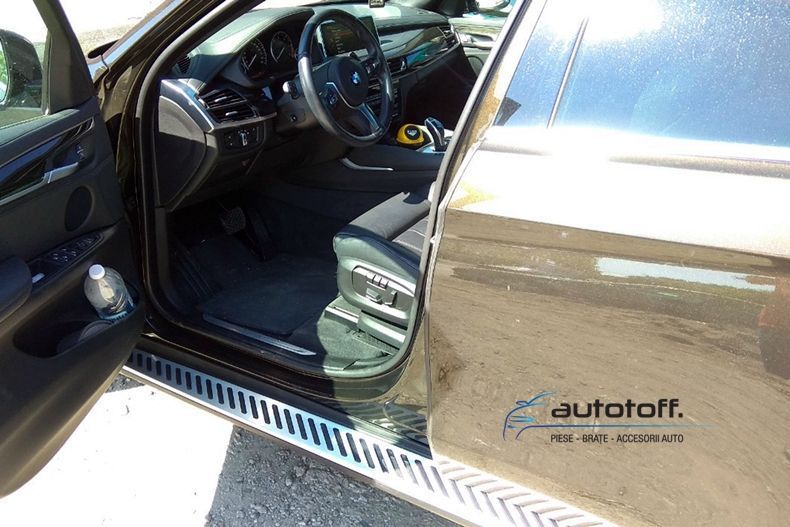 Praguri laterale BMW X6 F16 (2015+) - trepte aluminiu