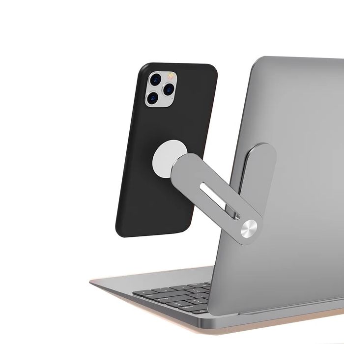 Suport Metalic cu Placuta Magnetica Pentru Laptop / Navigatie Auto