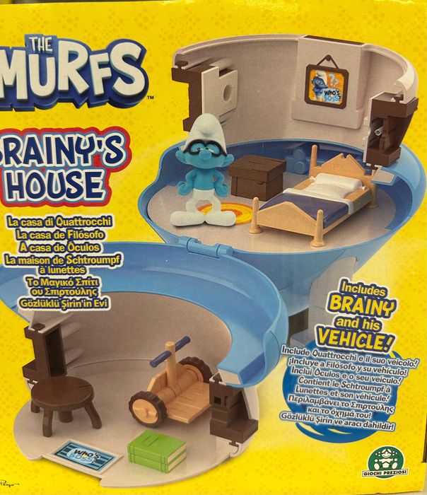 Casa Ștrumfului cu ochelari  – set de joacă +3 ani Nou și sigilat!