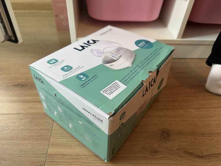 Aparat de aerosoli Laica NE2015, depozitare accesorii, copii si adulti