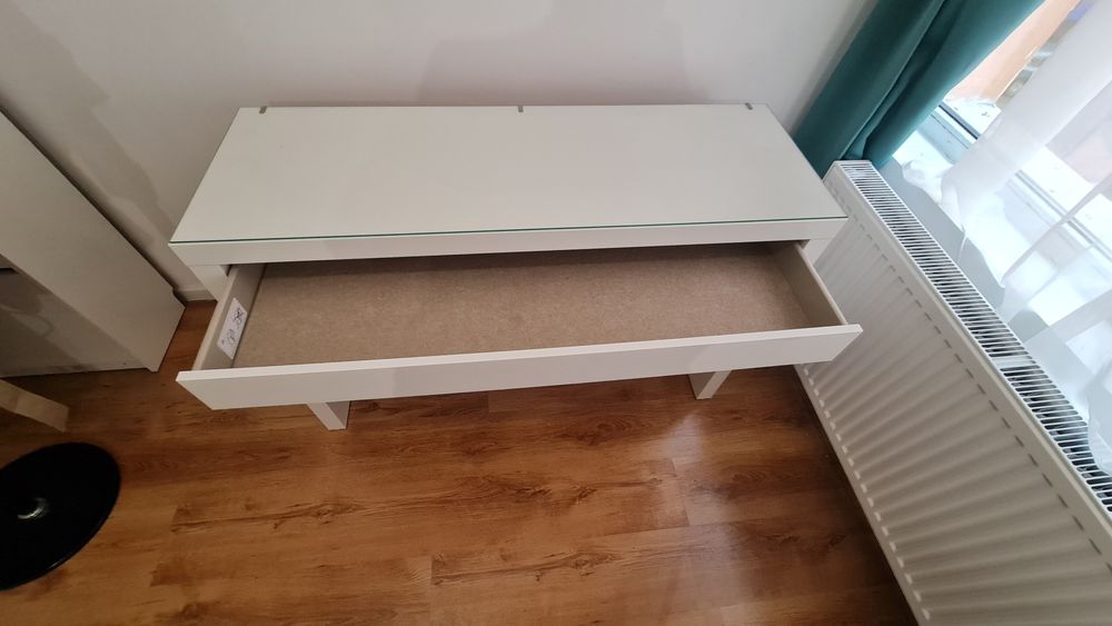 Birou masa machiaj MALM alb