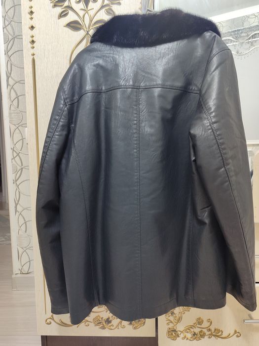 Дублёнка кожанный