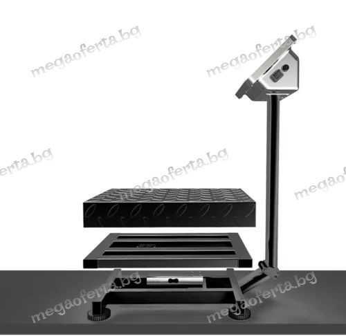 Платформен Кантар до 150кг. с Батерия Сгъваемо Рамо Рифелова Платформа