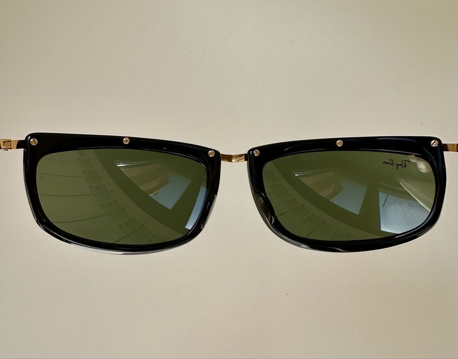 Ray-Ban B&L USA Vintage XL – 60мм G15 стъкло, черно/златно, ТОП състояние
